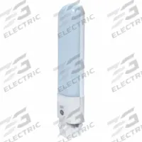 GE LAMPS Compact LED Bulb: Type A, 2-Pin (GX23), T10, LED, 3000K, 530 lm Light Output, 5 W Watt (MPN LED5GX23/830). Key specifications — Brand: GE LAMPS; Bulb Designation: LED5GX23/830; Dimmable: No; Color Temperature: 3000K.