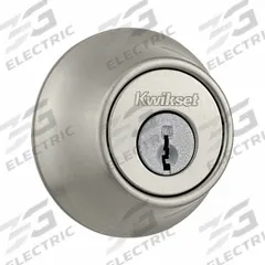 KWIKSET Single Cylinder Deadbolt: Cylindrical, 1 3/4 in Door Thick - Max, Nickel (MPN 660-15-SMT-RFAL-RCS). Key specifications — ADA Compliant: Yes; Brand: KWIKSET; Finish: Satin Nickel-Plated; Keyway Type: Kwikset KW1; Includes Core: Core Included.