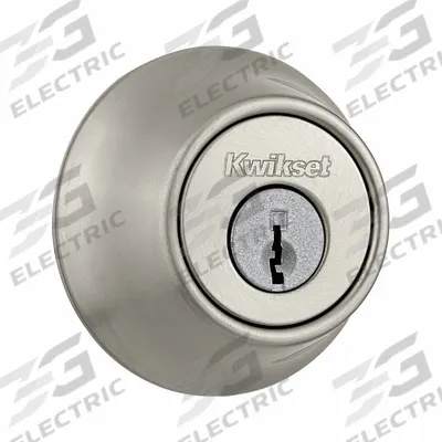 KWIKSET Single Cylinder Deadbolt: Cylindrical, 1 3/4 in Door Thick - Max - Standard Cylindrical Deadbolts