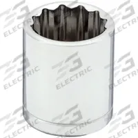 WESTWARD Socket: Metric, 3/8 in Drive Size, 15 mm Socket Size, 12-Point, Std, Chrome, Socket (MPN 53YT23). Key specifications — attr1204417: WESTWARD; attr1204392: Chrome.