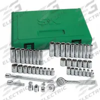 SK PROFESSIONAL TOOLS Socket Wrench Set: 1/4 in Drive, 48 Piece, 6-Point, Metric/SAE (MPN 91848). Key specifications — attr1224269: 1/4 in; attr1204638: Drive Tools Included; attr1204650: 4 mm to 15 mm; attr1204658: 4.5 in Fixed, Round Head Ratchet; attr1204673: Socket Bits Not Included; attr1204681: Wrenches Not Included; attr1204688: SK PROFESSIONAL TOOLS; attr1224230: Friction.