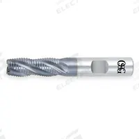 OSG Roughing End Mill: Cobalt, TiCN Coated, 4 Flute, Fine Pitch, 1/4" Mill Dia, 1-1/4" LOC (MPN 4559208)