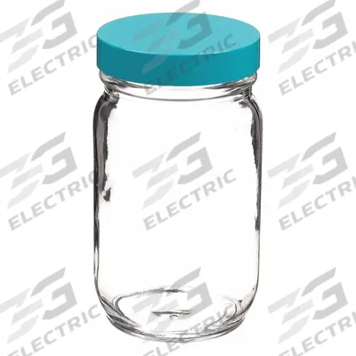 APPROVED VENDOR Sampling Bottle: 3.84 L, 89-400, Colorless, 4 Bottles - Clear Wide Mouth Round Glass Lab Bottles