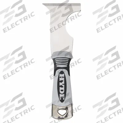 HYDE Painters Tool: Stainless Steel, 2 1/2 in Blade Wd, 3 1/8 in Blade Lg - Corrosion Resistant Painter's Multi-Tools