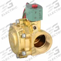 REDHAT Solenoid Valve: 2-Way, Normally Closed, 2 in Pipe Size, 12V DC, Watertight, High Flow (MPN 8210G100LF 12/DC). Key specifications — Pipe Size: 2 in; Voltage: 12V DC; Brand: REDHAT; Coil Enclosure: Watertight.