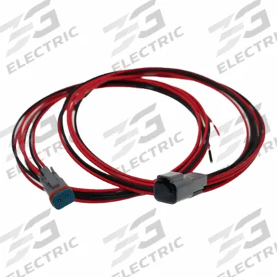 SPEED WIRING PRODUCTS Connector: Deutsch DT, 2 Poles, 72 in Wire Lead Lg, 13 A - Harsh Environment DC Power Deutsch Connector Assemblies