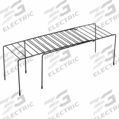 HONEY-CAN-DO Shelf Organizer: Expandable, 14 15/16 in Overall Lg, 6 in Overall Wd, Steel - Cabinet Racks