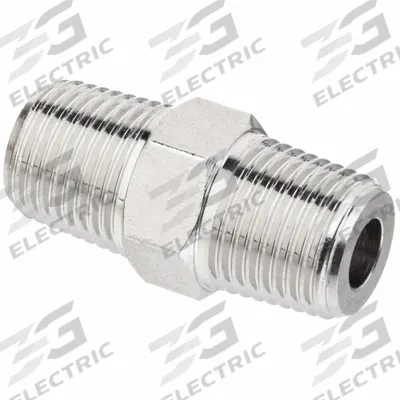 APPROVED VENDOR Metal Pipe Straight: Straight, 3/8 in x 3/8 in, Class 1000, 1,000 psi - Nickel-Plated Threaded High-Pressure Pipe Fittings