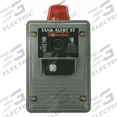SJE-RHOMBUS Tank Alarm: Low Level, Auto, 85 dB, Audio/Visual, 1 Alarm Inputs - Tank-Level Monitor & Alarms