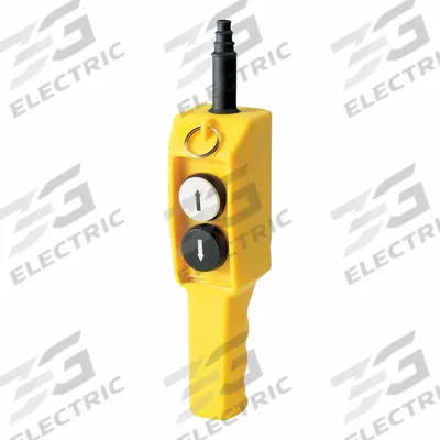 GIOVENZANA Pendant Control Station: (2) Push Buttons, 4NO, Up/Down, NEMA 4X - Push-Button Pendants
