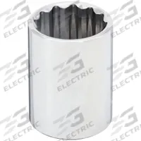 WESTWARD Socket: SAE, 1/2 in Drive Size, 1 in Socket Size, 12-Point, Std, Chrome, Socket (MPN 53YU54). Key specifications — attr1204417: WESTWARD; attr1204392: Chrome.