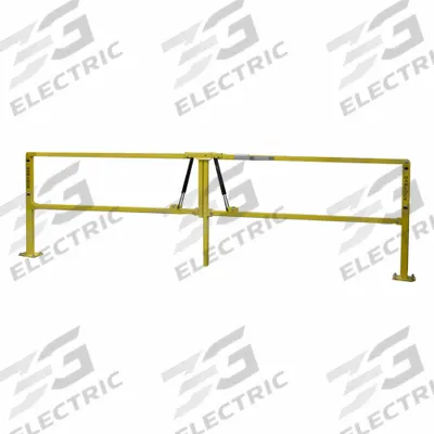 GARLOCK Dock Door Gate: Fits 14 ft Max Opening Wd, Concrete Anchors - Gates for Guardrail Systems