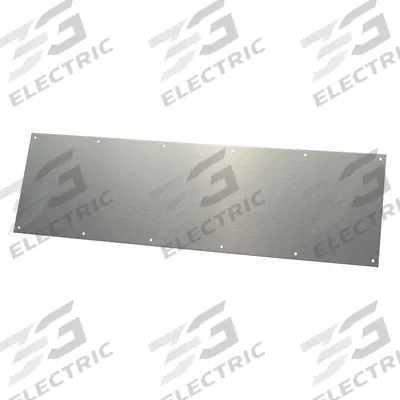 ROCKWOOD Door Kick Plate: 34 in Wd, 8 in Ht - Standard Door Kick Plates