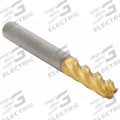 APPROVED VENDOR Ball End Mill: Carbide, TiN Coated, 4 Flute, 5/16" Mill Dia, 13/16" LOC, 2-1/2" OAL (MPN 223-001082)