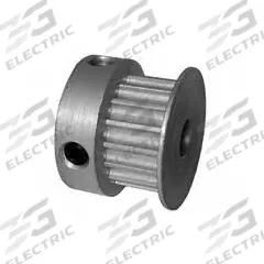 DAYTON Timing Pulley: Curvilinear, Fixed, For 6 mm Belt Wd, 16 Teeth, 3 mm Pitch, Aluminum (MPN 16-3M06-6CA2). Key specifications — Brand: DAYTON; Finish: Clear Anodized; For Belt Series: Powerhouse®.