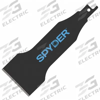 SPYDER Scraper Blade: Reciprocating Saw Compatible, Steel, 6 in Lg - Reciprocating Saw Scraper Blades