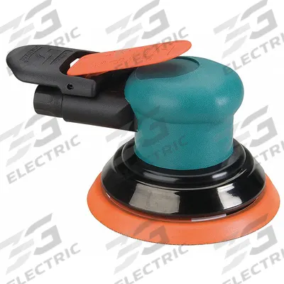 DYNABRADE Air Orbital Sander: 3 1/2 in Disc, Hook and Loop/Vinyl, 3/32 in Orbit, Non-Vacuum - Non-Vacuum Random Orbital Sanders