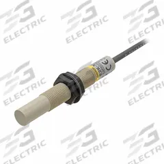 OMRON Capacitive Cylindrical Proximity Sensor: 12 mm Dia., Non-Terminated Cable, 2 Wires, SCR, SCR (MPN E2K-X4MY1). Key specifications — Brand: OMRON; AC Supply Voltage Rating: 90-250V AC; DC Supply Voltage Rating: Not Rated.