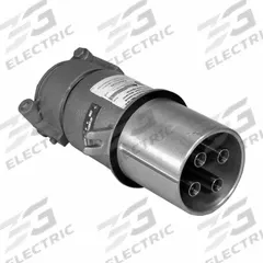 APPLETON ELECTRIC Pin and Sleeve Plug: Gray, 600V AC, Three Phase, 200 A, 4 Pole, 3 Wire (MPN AP20034ERS). Key specifications — Brand: APPLETON ELECTRIC.