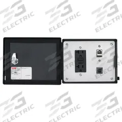 NVENT HOFFMAN Data Interface Port: Steel, 120V Duplex Receptacle/RJ45, 8 in (W) x 8 1/2 in (H) (MPN HDP5CN). Key specifications — Manufacturer Part Number: HDP5CN; Brand: NVENT HOFFMAN; Resets: 5 A Reset; IP Rating: IP66; Panel Configuration: 120V Duplex Receptacle; Panel Terminations: RJ45.