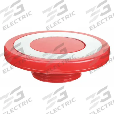 EATON Mushroom Head: 30 mm Panel Size, Non-Illuminated, Metallic - Heads for Push Buttons