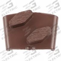 HUSQVARNA Grinding Tool: Soft, 50 Grit, Brown, 2 Segments, Concrete, Clockwise/Counterclockwise (MPN VARI-GRIND EZ S50 DS). Key specifications — attr81237: Brown; attr81244: Metal; attr122184: Grinding Tool; attr122180: Soft Concrete; attr81239: 970605401; attr81227: HUSQVARNA.