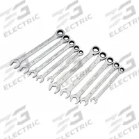 WESTWARD Combination Wrench Set: Alloy Steel, Full Polish, 10 Tools, Std, Tool Roll (MPN 1LCF4). Key specifications — attr309581: Full Polish; attr309580: Alloy Steel; attr309571: No; attr309583: No; attr309587: Yes; attr324931: WESTWARD; attr309569: 5/16 in to 9/16 in; attr309572: Tool Roll.