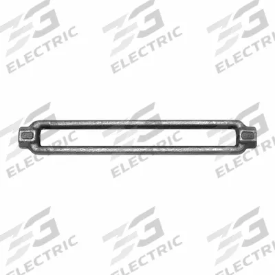 KEN FORGING Turnbuckle Body: 10 in Overall Lg, Stainless Steel, Plain - Turnbuckle Bodies