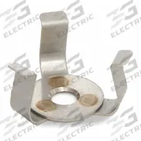 OHAUS Flask Clamp: Flask Clamp, Stainless Steel, Rubber Mat, 10 mL (MPN 30400084). Key specifications — Hold Capacity: 10 mL; Brand: OHAUS; Includes: Rubber Mat; Material: Stainless Steel; Product Type: Flask Clamp.