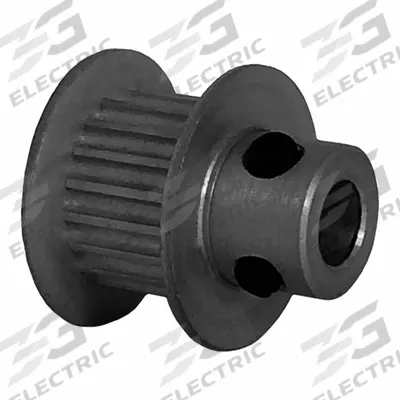Dayton Timing Pulley: Modified Curvilinear, Fixed, For GT Timing Belt Section - GT Section Fixed-Bore Timing Pulleys with Hub