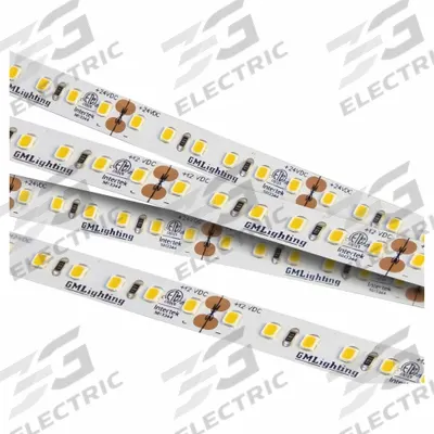 GM LIGHTING Tape Light: Warm White, Top Bend, 126 lm, 3000K, 16 5/16 ft Lg, 1.5 W Watt - Tape Lights