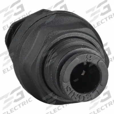 LEGRIS Push-Fit Union Fitting: 6 mm OD x 6 mm OD Size, Push-to-Connect x Push-to-Connect - Nylon & Nickel-Plated Brass Tube Fittings