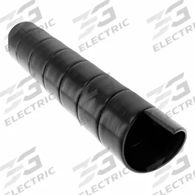 CAPLUGS Hose Protection Spiral Wrap: 2 13/20 in Dia, 7 ft Lg, Black - Standard Spiral Hose Wraps