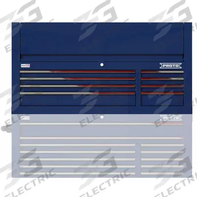 PROTO Top Chest: 8 Drawers, Heavy Duty, 55 in Overall Wd, 22 3/8 in Overall Dp - Heavy-Duty Top Chests