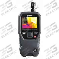 FLIR Moisture Meter: Digital, TFT LCD, Pin/Pinless, Drywall/Plywood, Extended Pin/Flat Pinless (MPN MR176). Key specifications — attr999354: Digital; attr1009284: Extended Pin; attr1009272: Built-In Material Library; attr999347: Plywood; attr999350: TFT LCD; attr999383: ±1.5% (Basic Accuracy MC Pin); attr999345: FLIR.