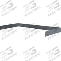 HALLOWELL Back Stop: 60 in Overall Wd, 30 in Overall Dp, Steel, Black, Black (MPN HWB-BES-6030ME). Key specifications — Material: Steel.