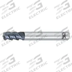 OSG Corner Radius End Mill: Carbide, WXS Coated, 3 Flute, 12 mm Mill Dia, 24 mm LOC, 2 mm Rad (MPN 3090522)