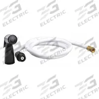 DELTA Kitchen Sprayer: Brass/Plastic, Chrome, 7 7/8 in Overall Lg, 1/4" x 1/8" Connection Size, NPT (MPN RP6011). Key specifications — Inlet Connection Type: NPT; Brand: DELTA; Connection Size: 1/4" x 1/8"; Color/Finish: Chrome; Includes: Adaptors; Material: Plastic; Product Type: Kitchen Sprayer.