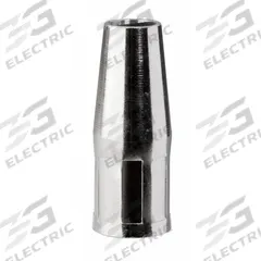LINCOLN ELECTRIC Nozzle: 1/2 in, Tapered, 1/4 in Stickout, Threaded (MPN KP3075-1-50S). Key specifications — Manufacturer Part Number: KP3075-1-50S; Nozzle to Tip Relationship: 1/4 in Stickout; For Contact Tip Series: Magnum Pro 350A; Brand: LINCOLN ELECTRIC.