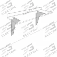 INSTOCK Wall Mount Bracket Support: 24 in Overall Lg, Steel (MPN GRFF-CTOP-23-2). Key specifications — Material: Steel; Product Type: Bracket Support; Brand: INSTOCK.