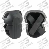 IMPACTO Knee Pad: Universal, 2 Straps, Hook-and-Loop, 1 PR (MPN 82500000001). Key specifications — Cap Material: Plastic; Color: Black; Pad Material: Foam; Strap Material: Elastic; Brand: IMPACTO; Closure: Hook-and-Loop; Features: Moisture Wicking Lining; Product Type: Knee Pad.