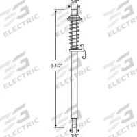 APPROVED VENDOR Pivot Pin: 6 1/2 in Lg, 3/4 in Wd, 50 lb Max Wt (MPN 1-102). Key specifications — Product Type: Pivot Pin; Brand: APPROVED VENDOR.