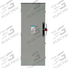SIEMENS Safety Switch: Non-Fusible, 600 A, Three Phase, 240V AC, Galvanized Steel, Indoor (MPN DTNF326). Key specifications — attr867131: SIEMENS.