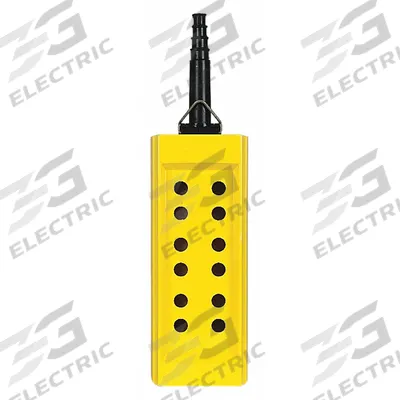 SCHNEIDER Pendant Enclosure: 12 Holes, 22 mm Operator Size - Pendants with Rubber Sleeve-Protected Cable Entries