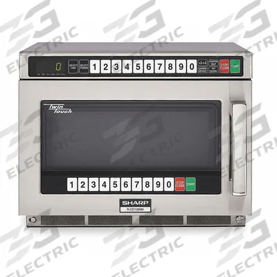 SHARP Professional Microwave: 0.75 cu ft Oven Capacity, 1,200 W Cooking Watt - Commercial Countertop Microwaves