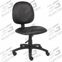 BOSS Office Chair: Black, Vinyl Material, 16 1/2 in Back Ht, 20 in Seat Wd, 18 in Seat Dp (MPN B9090-CS). Key specifications — attr982877: Black; attr982913: Yes; attr982865: Black; attr982870: BOSS; attr982901: Black.
