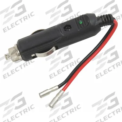 TRUCKSPEC Fused Replacement Plug: Lighter Plug, 1 Connections, 3 in Cord Lg, Black - Replacement 12V Auxiliary Plugs