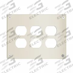 LEGRAND Wall Plate: Duplex Outlet, 3 Gang, Ivory, Jumbo Size (MPN WSP03D2IVYPS). Key specifications — Brand: LEGRAND; Material: Steel; Includes: Allen Head Screws.