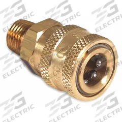 MI-T-M Quick Connect Socket: Mfr Part # 17-0028, Brass, 1/4 in Overall Dia. Key specifications — Compatible with Manufacturer Model Number: Series HHB; Product Type: Quick Connect Socket; Manufacturer Part Number: 17-0028.
