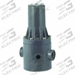 PLAST-O-MATIC Pressure Regulator: PVC, FKM, NPT x NPT, 3 in Inlet Connection Size, 10 psi to 150 psi (MPN PRH300V-PV). Key specifications — Brand: PLAST-O-MATIC.